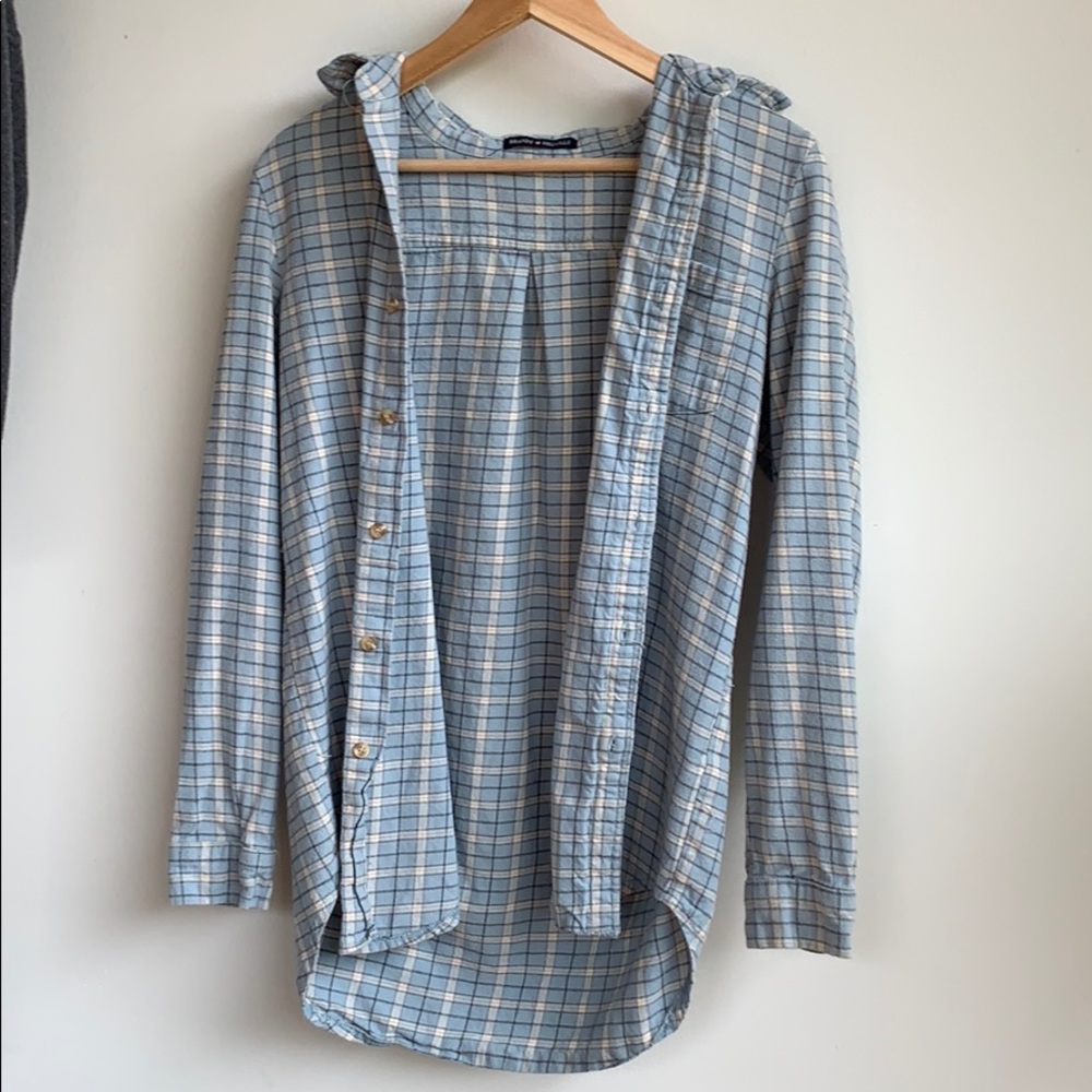 Brandy Melville slightly distressed flannel